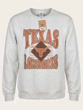 Rivalry Threads Texas Longhorns Crewneck Sweatshirt - Gray/Orange/Brown LG